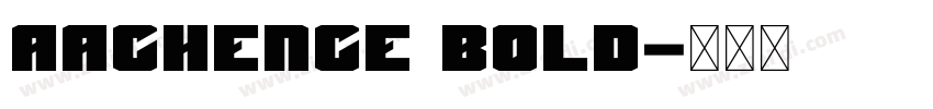 AachenCE Bold字体转换